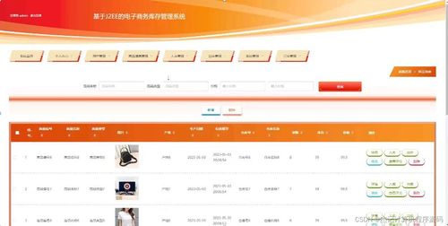 基于J2EE的SSM框架電子商務庫存管理系統設計與實現